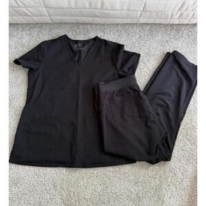 Figs Black Scrub Set Medium